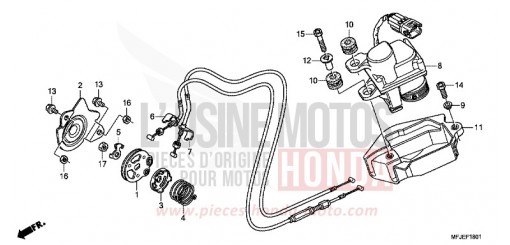 SERVO-MOTEUR CBR600RAC de 2012
